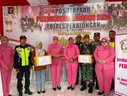 Ketua Bhayangkari Cabang Pekalongan Kunjungi Pos Pengamanan OKC 2024