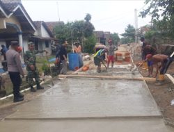 Alokasi Dana Desa Tahap 1 Pekon Bumi Ratu Bagun Jalan Rabat Beton 198 Meter