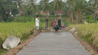 Gumukmas Bangun Rabat Beton 283 Meter Terwujud Sudah