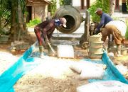 DD Tahap 1 Pekon Margodadi Bangun Jalan Rabat Beton