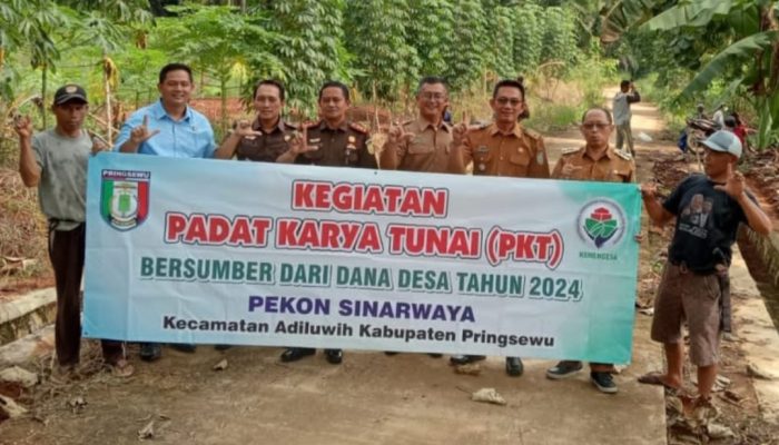 Lakukan Pendampingan, Pekon Sinar Waya Beri Lapangan Kerja