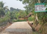 Sukses Pekon Sinar Mulya Alokasikan DD Tahap Satu Bangun Jalan Rabat Beton