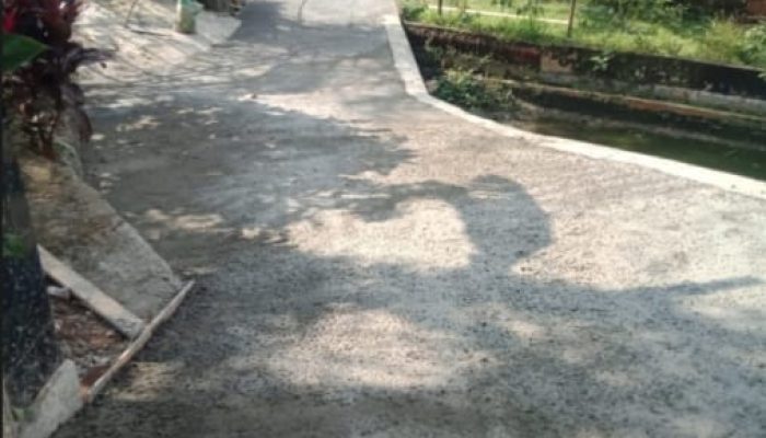 Sukses, Dana Desa Cinyasag Tahap Ini Bagun Rabat Beton Dusun Cirikip