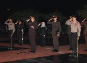 Kapolres Muba AKBP Listiyono Dwi Nugroho.SIK.MH, Pimpin Apel Kehormatan Renungan Suci di Makam Pahlawan