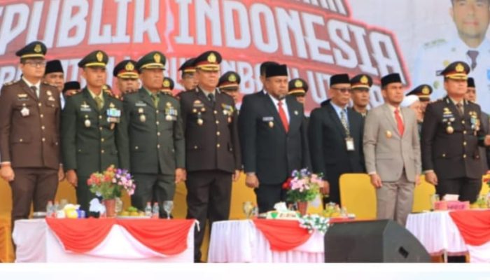 Kapolres Labuhan Batu Dan Jajarannya Hadiri Upacara Peringatan HUT RI