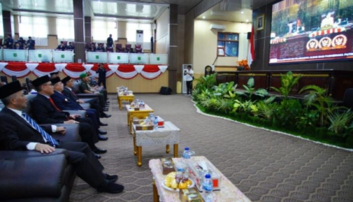 HUT RI ke-79, Pj Bupati Sandi Fahlepi Dengarkan Pidato Kenegaraan Presiden RI