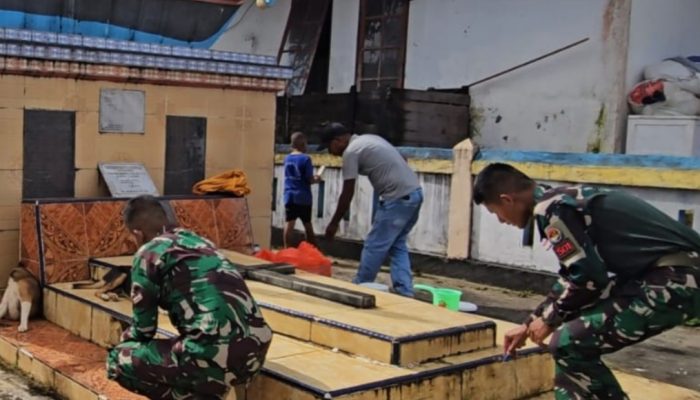 Sambut Karya Bhakti Habema, Satgas Yonif Laksanakan Oprasi Pengamanan