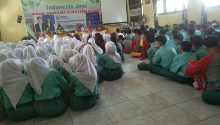 Jajaran Polsek Gelumbang Sosialisasikan Masuk SMA Taruna Bayangkara