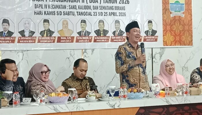 Anggota DPRD Kota Palembang Dapil IV, Gelar Reses Bersama Kepala Sekolah SD, SMP Negeri dan Swasta se Kecamatan Sematang Borang