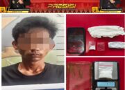 Polres Prabumulih Ringkus Kurir Sabu, Modus Barang Bukti Diselipkan Dalam Casing HP