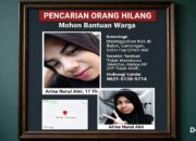Warga Diminta Bantu Cari Arina Nurul Aini (17), Hilang Sejak Sabtu Pagi dari Kos di Babat