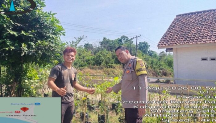 Bhabinkamtibmas Polsek Rantau Bayur Ajak Warga Dukung P2B dan Swasembada Pangan