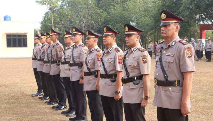 Polres Banyuasin Gelar Sertijab Sejumlah Pejabat, Kapolres Banyuasin Tekankan Profesionalitas dan Pengabdian