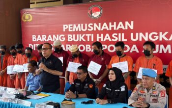 Polda Sumsel Musnahkan 2,6 Kg Sabu dan 196 Ekstasi, Kabag Wassidik: “Tidak Ada Toleransi”