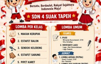 Semarak HUT ke-81 Kemerdekaan RI, SDN 4 Suak Tapeh Gelar Beragam Perlombaan