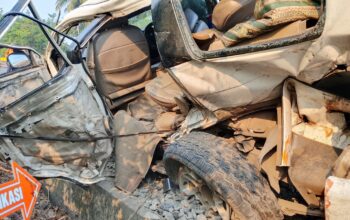 Empat Meninggal Dunia, Polda Sumsel Terjunkan Personel Evakuasi Korban Laka Kereta Api di Prabumulih