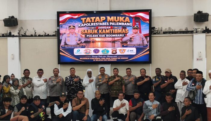 PAC Ilir Timur II Forum Cakar Sriwijaya Hadiri Tatap Muka Kapolrestabes Palembang Bersama Sabuk Kamtibmas