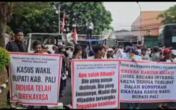 Kasidik Kejati Sumsel Diduga Merekayasa Kasus Wakil Bupati PALI Picu SOAK Sumsel Lapor ke Kejagung RI