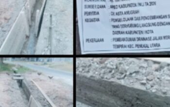 Proyek Drainase Tempirai Jadi Sorotan, Kondisi Coran Tuai Pertanyaan
