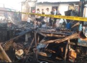 Kebakaran Rumah di Sungsang IV, Polisi Bergerak Cepat Amankan Lokasi dan Lakukan Pendataan Kerugian