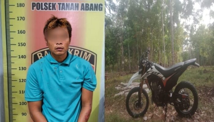 Polisi Tangkap Pria Diduga Curi Motor CRF di Warung Jalan Servo PALI