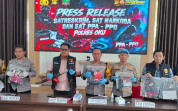 Polres OKU Ungkap Kasus Pembunuhan, Curas, Narkoba hingga Kekerasan terhadap Anak