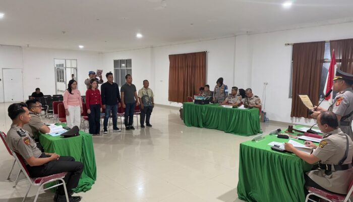 Lima Saksi Hadir dalam Sidang KKEP Anggota Polres PALI, Ini Hasil Putusannya