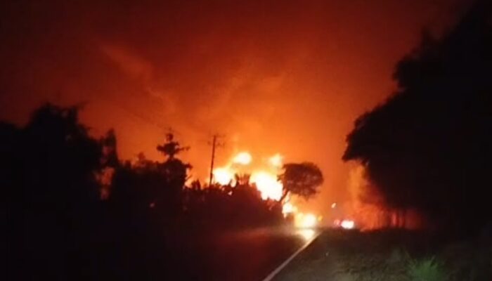 Gudang Minyak di Lorok Ogan Ilir Terbakar, Tiga Orang Dikabarkan Alami Luka Bakar