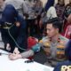 Polisi Bersama Masyarakat, Kapolda, Wakapolda, dan PJU Polda Sumsel Donor Darah Bersama 42 Jurnalis