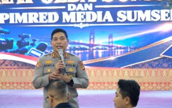 Sebagai Mitra, Kapolda Sumsel Bersama Wakapolda dan PJU Pererat Sinergi dengan Insan Pers