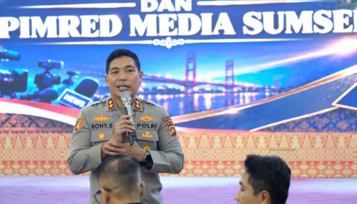 Sebagai Mitra, Kapolda Sumsel Bersama Wakapolda dan PJU Pererat Sinergi dengan Insan Pers