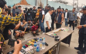 Polda Sumsel Bersama BNN Tertibkan Tiga Titik Rawan Narkoba di Palembang, Delapan Orang Diamankan