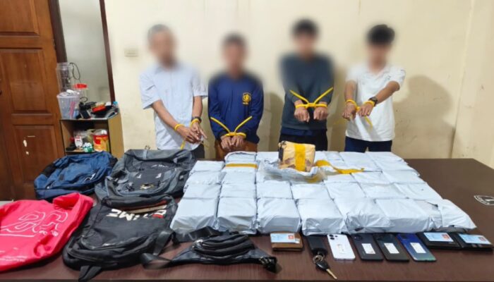 35 Kg Sabu Internasional Gagal Masuk Riau, 5 Orang Diciduk