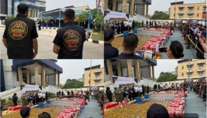 Pemusnahan Barang Ilegal Rp40,33 Miliar, Forum Cakar Sriwijaya Beri Apresiasi kepada Bea Cu