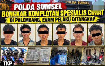 Polda Sumsel Bongkar Komplotan Spesialis Curat di Palembang, Enam Pelaku Ditangkap
